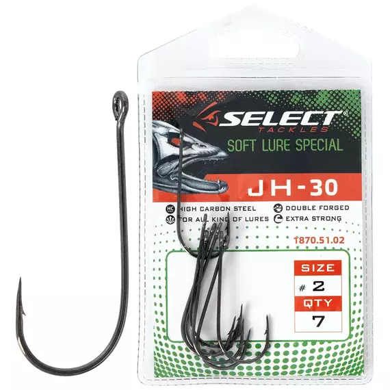 Гачок Select JH-30 #2 (7 шт / уп), Номер гачка, №: 2, фото 